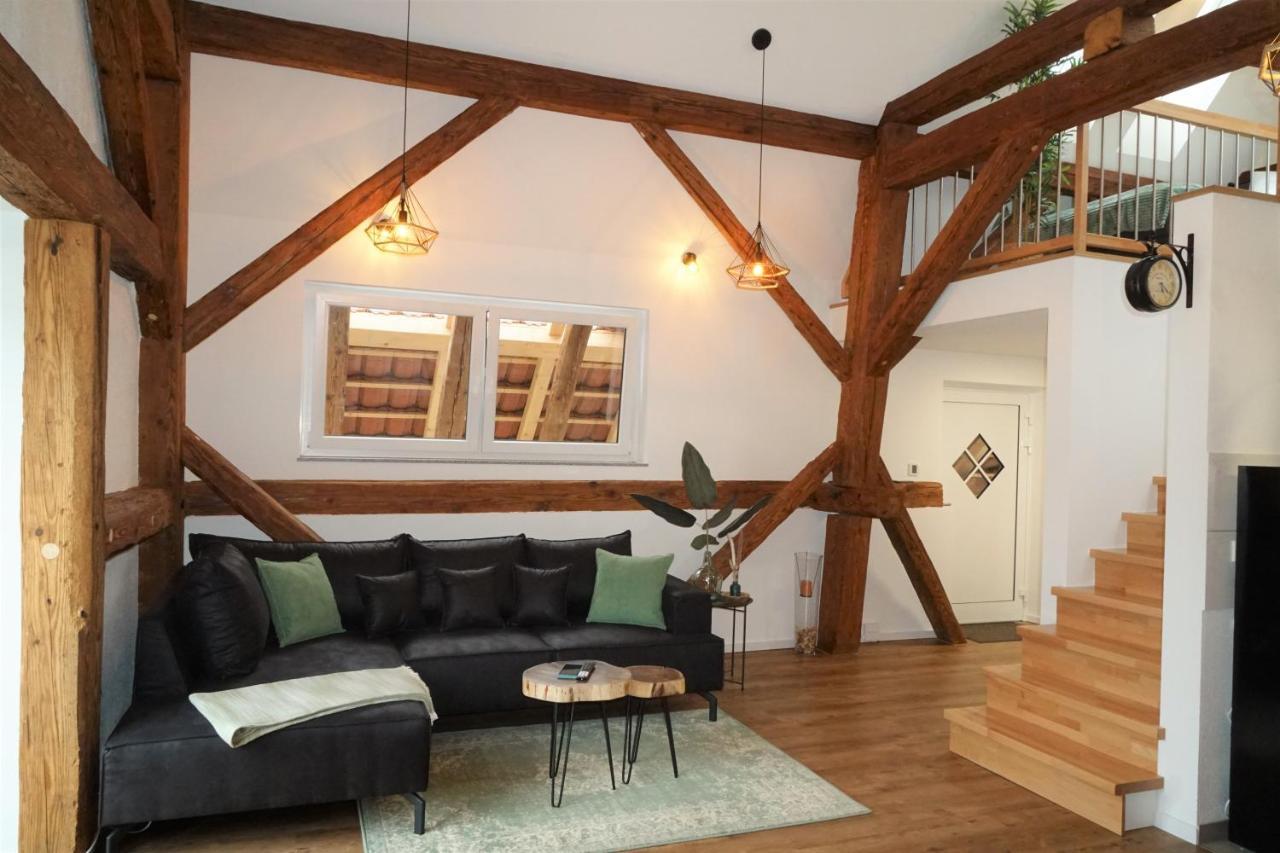 Galerie-Wohnung I Sanierter Pferdestall I Europapark I Boxspring I Nespresso Kippenheim Exteriör bild